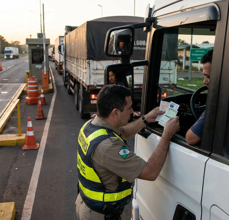 Capa do artigo: Brasil-Argentina: o que muda no transporte rodoviário em 2026