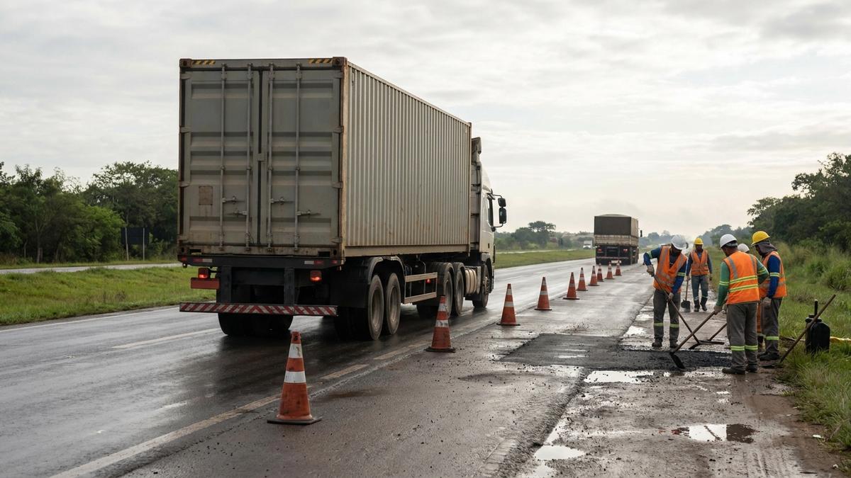 Como alertas rodoviários afetam a logística internacional