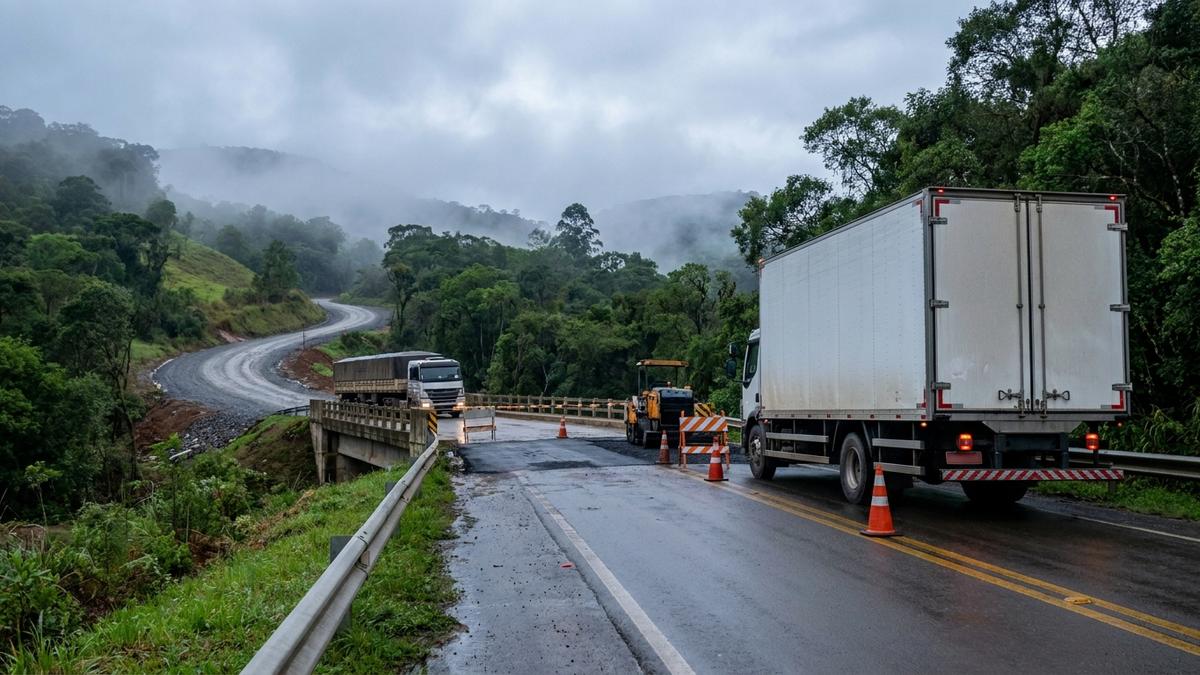 BR-116/RS interditada: impactos na logística