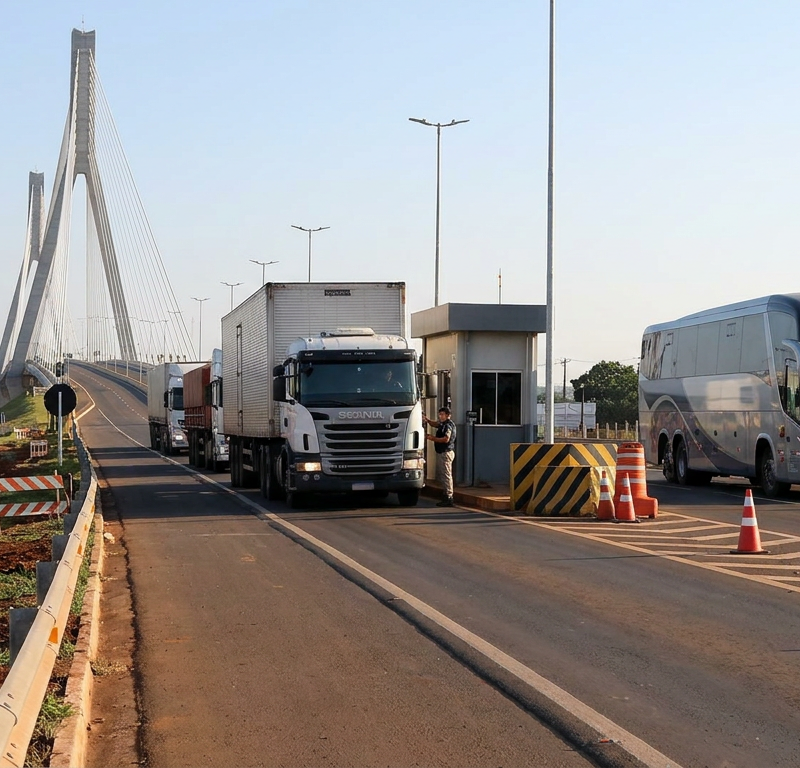 Capa do artigo: Brasil–Paraguai: mudanças na logística em setembro de 2026
